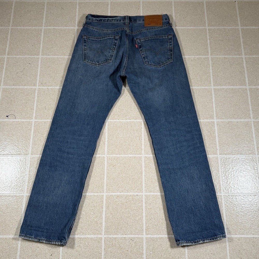 Levis 501 Original Selvedge Jeans 30x30 Blue Big E Premium Denim Button Fly